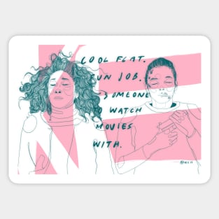 Someone To Watch Movies With - KE - Killing Eve - Villanelle Sticker